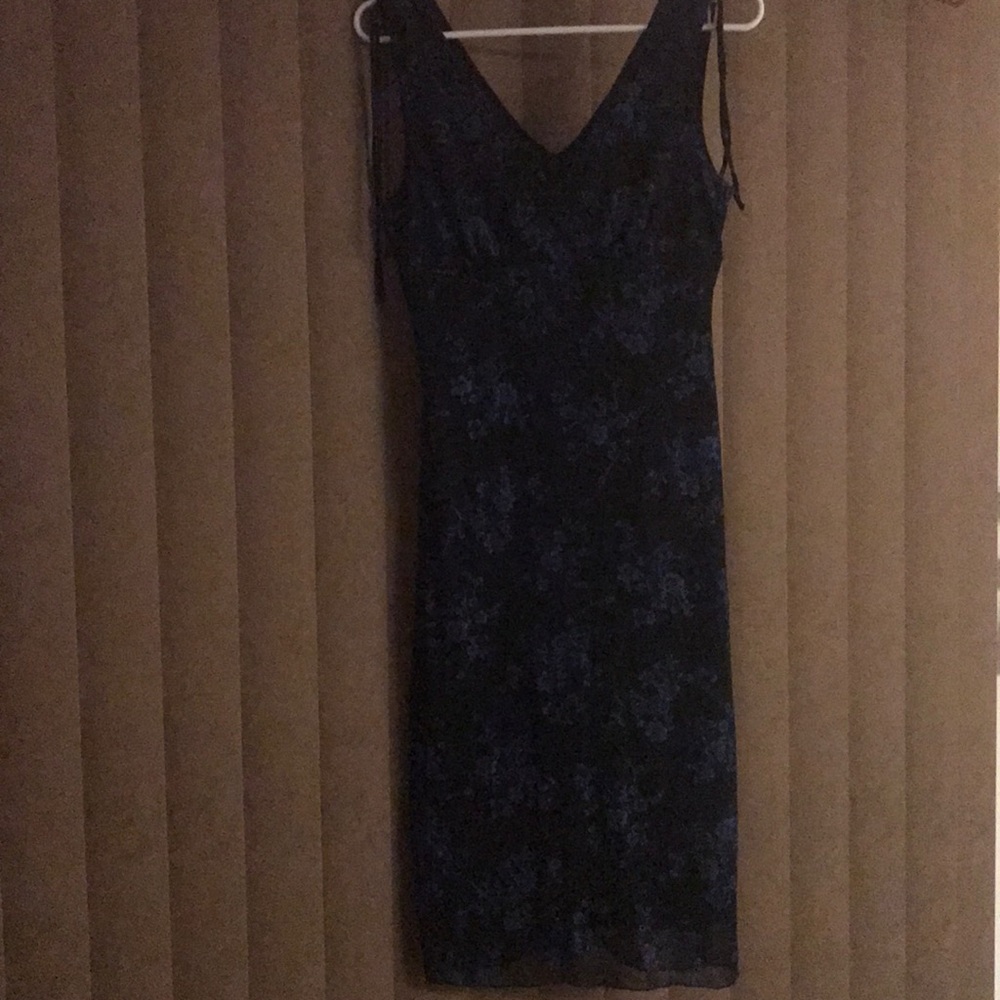 Dress little past knee